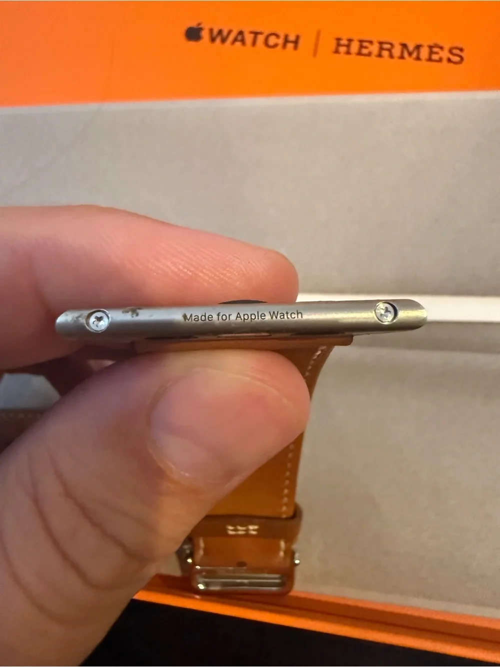 Hermès Orange Box with Black Logo